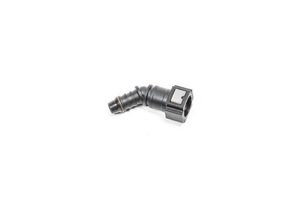 Radium 5/16in SAE Female to 45 Degree 3/8in Barb Universal 14-0886
