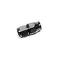 Black anodized Radium straight hose end for PTFE hose, Tuned By Shawn