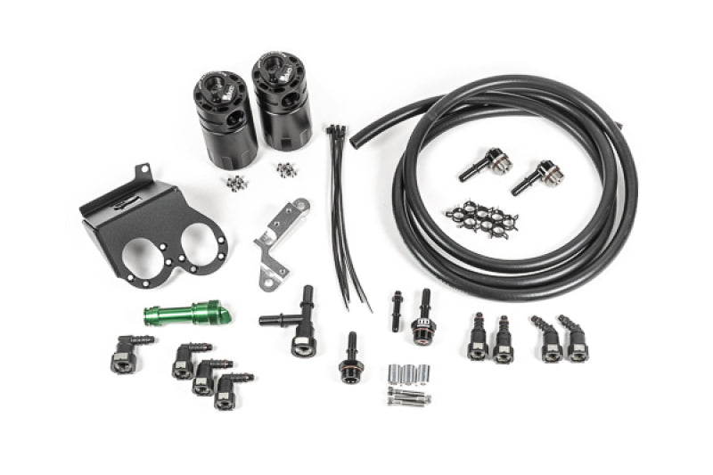 Radium Engineering 15-19 Corvette Z06 Dual Catch Can Kit Fluid Lock