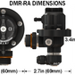 Radium green DMR-RA regulator with tool-less adjustment knob, sold by Tuned By Shawn