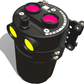 Radium VTE catch can converted to dual inlet outlet ports