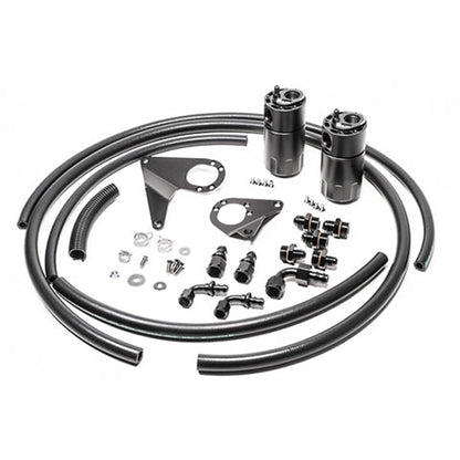 Radium Engineering Fluid Lock Catch Can Kit 20-0105-FL for 2008-2015 Mitsubishi Evo X at Tuned By Shawn