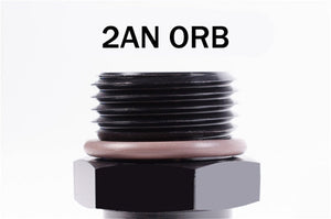 Radium Engineering 2AN ORB to 8mm SAE fitting 14-0479 at Tuned By Shawn