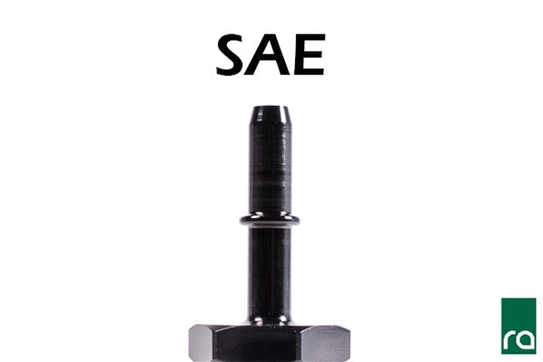Radium Engineering 3/8 SAE male to 5/16 barb elbow 14-0547 at Tuned By Shawn