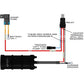 Radium DIY fuel pump wiring kit components laid out, Tuned By Shawn