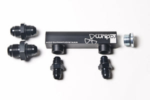 Radium Engineering 4-port manifold black 20-0062 at Tuned By Shawn