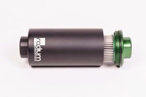 Radium 6 micron microglass fuel filter in billet 6061 body, Tuned By Shawn
