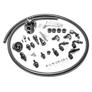 Radium Engineering Subaru EJ parallel fuel rail plumbing kit at Tuned By Shawn